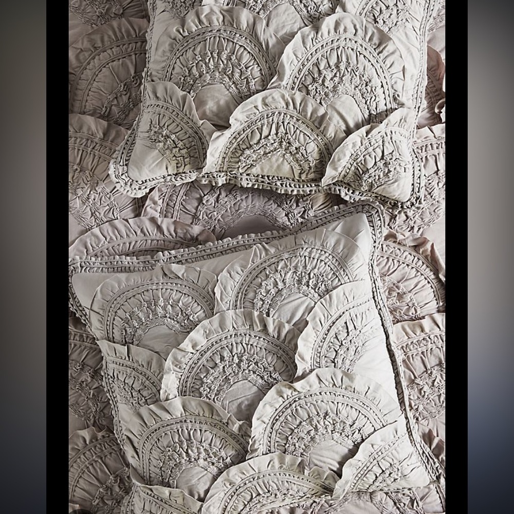 NWT Anthropologie Rivulet Euro Shams